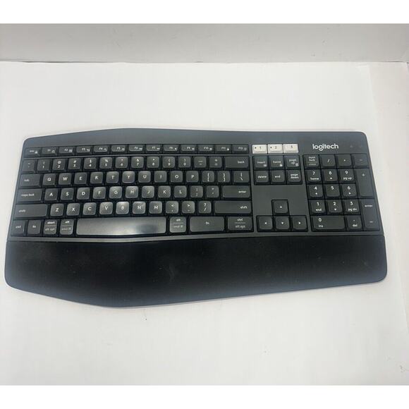 Logitech K850 Wireless Ergonomic Keyboard Black Keyboard Only - Picture 1 of 7
